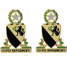 124th Cavalry Regiment Unit Crest (Golpeo Rapidamente)